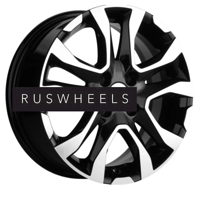 Диски Khomen Wheels 6x15/4x100 ET40 D60,1 KHW1503 (Logan/Sandero/Xray) Black-FP