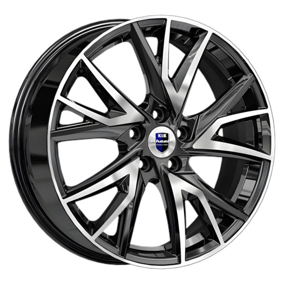 Диски КиК 6.5\R18 5*114.3 ET37 d66.6 Алмаз черный Диски КиК 6.5\R18 5*114.3 ET37 d66.6 Алмаз черный