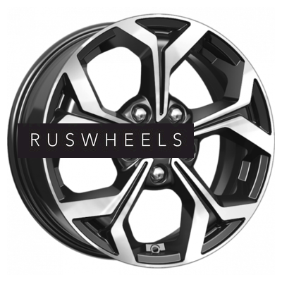 Диски КИК 6,5x16/5x114,3 ET45 D67,1 КС878 Алмаз черный