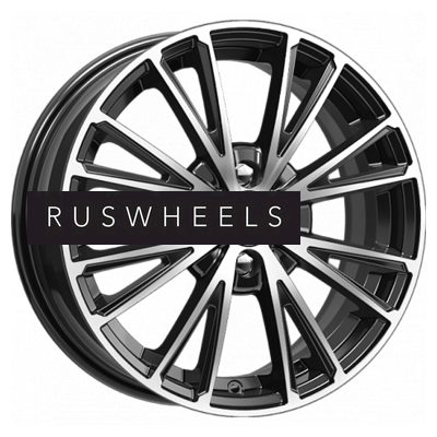 Диски КИК 6x15/4x100 ET50 D60,1 Меандр-оригинал (КС888) Алмаз черный SK