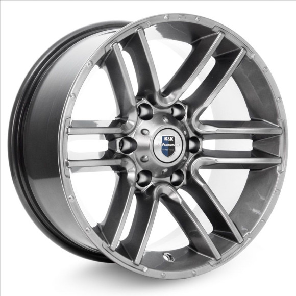 Диски КиК 8,0\R17 6*139.7 ET-20 d106.1 Дарк платинум Диски КиК 8,0\R17 6*139.7 ET-20 d106.1 Дарк платинум
