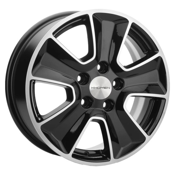 Диски Khomen Wheels 6.5\R16 5*114.3 ET50 d66.1 Black-FP