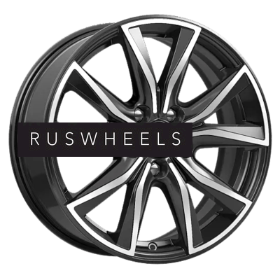 Диски КИК 7x17/5x114,3 ET50 D67,1 КС867 Алмаз черный