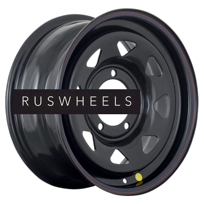 Диски Off-Road Wheels 7x17/5x139,7 ET15 D110 УАЗ (треуг. мелкий) Черный