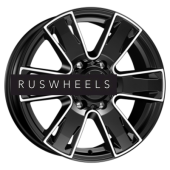 Диски КИК 7x17/6x139,7 ET38 D100,1 Севенна-оригинал (КС726) Алмаз черный