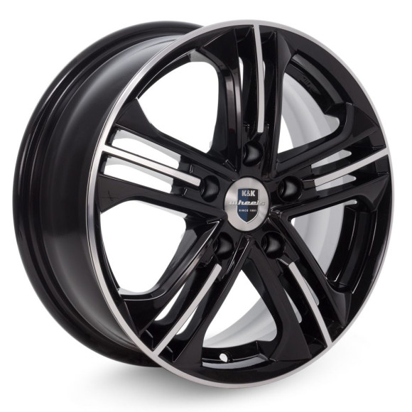 Диски КиК 6,0\R15 5*100 ET39 d67.1 Алмаз черный