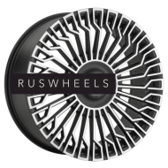 Диски LS FlowForming 9x22/5x120 ET42 D62,6 RC99 MBF (конус, Колпак+лого)