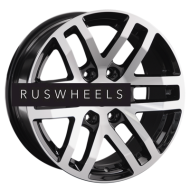 Диски LS 9x18/6x139,7 ET30 D100,1 1279 BKF (конус, Колпак+лого)