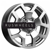 Диски КИК 7x18/5x139,7 ET35 D108,5 Намиб (КС929) Дарк платинум