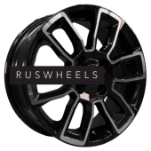 Диски Khomen Wheels 5,5x14/4x100 ET38 D67,1 KHW1406 (Accent/Getz/i20) Black-FP